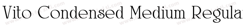 Vito Condensed Medium Regular字体转换